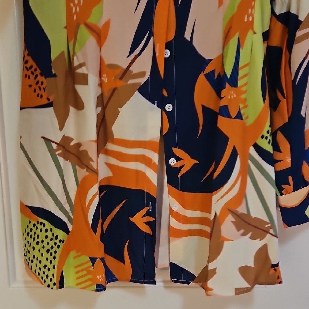 Colorful Abstract Button-Up Shirt - Picture 3 of 5